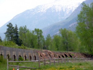 Beehive ovens used to coke coal in the 1860's.