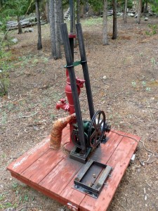 Converted hand pump