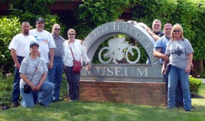 Jerry (back right) with club members at AMA Museum.