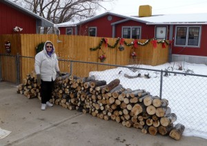 Firewood cut and ready to be loaded and delivered.