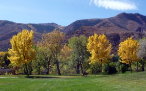 Three Rivers Park in fall colors.