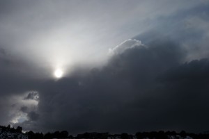 Clouds are rolling in!