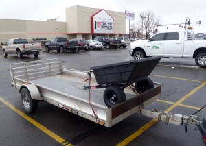 Bringing  home the dump cart