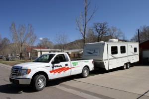 Bringing home the RV trailer