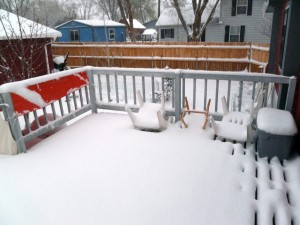 5 - 6 inches already down plus more on the way