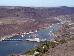 Swan Falls power plant on the Snake River