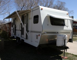 Awning and hardware looks OK.