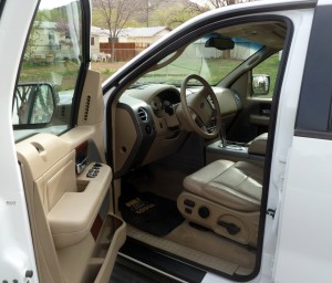 Driver's side of cab. Very comfortable.