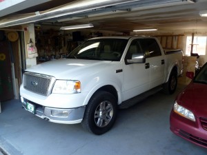 F-150 in garage!