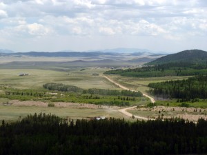 Town of Como from Boreas Pass road
