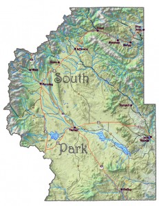 Park County map courtesy of the park County web site.