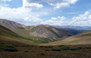 Big views from top of trail, looking west