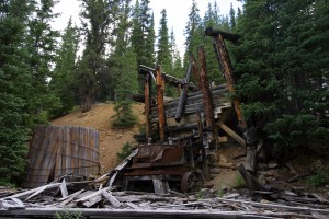 Side road #258 leads back to old mine