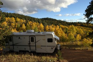 View from RV trailer is excellent