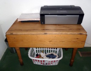 Pam's drop-leaf table