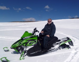 Jerry on his demo-ride Arctic Cat