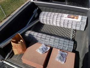 Stuff (mostly dog run) for The Lot