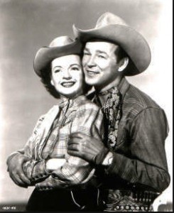 Roy Rogers and Dale Evans. (Studio photo.)