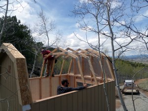 Rafters going in