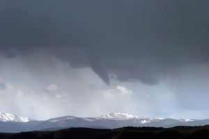 A rare mountain tornado