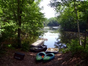 The Paroubek lot is on a lake inlet