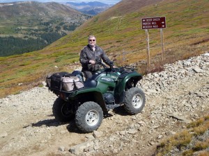 Jerry and "The Griz" ride the high country