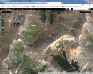 Topo of Radical Hill, Webster Pass, and Red Cone areas