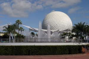 Epcot Center and fountains
