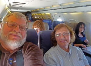 Selfie on plane out of Grand Junction