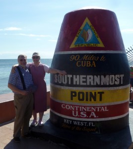 Here we are in Key West. (Photo by another tourist.)