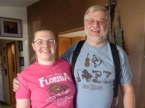 Felicity and Jer in Florida T-Shirts