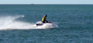 jet skiers went past