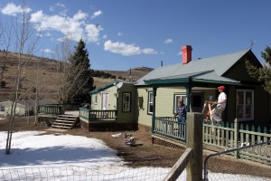 Goldfield house (1898) had large fenced lot and garage.