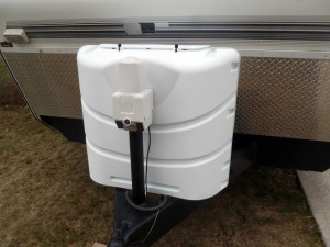 New LP tank cover on The Box