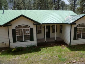 No walkway to the front door