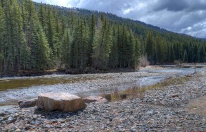 Stream from upscale cabin