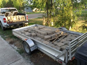 My landscaping blocks