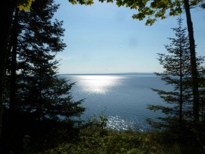 View from Chassell Cliff roadside park